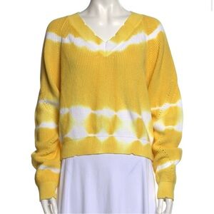 MSGM Yellow Tie-Dye Sweater